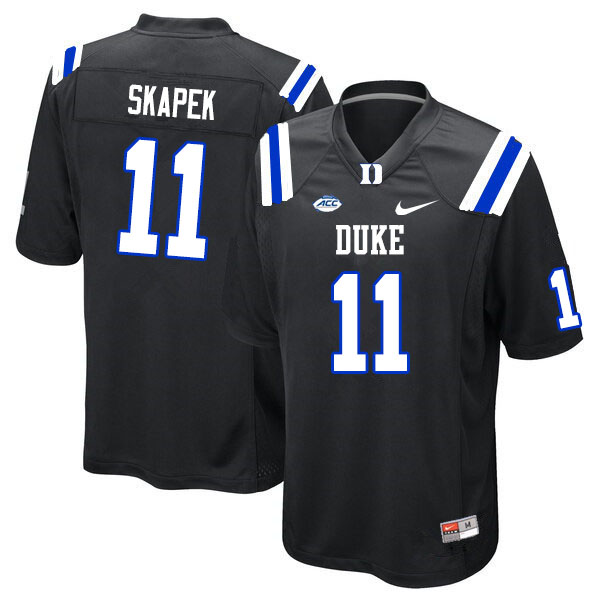 Men #11 Tim Skapek Duke Blue Devils College Football Jerseys Sale-Black